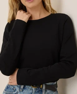 Organic Luxe Stretch Jersey Slim Long Sleeve Tee