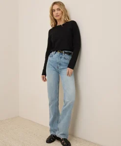 Organic Luxe Stretch Jersey Slim Long Sleeve Tee