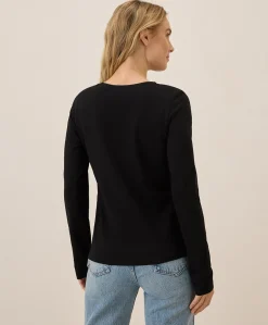 Organic Luxe Stretch Jersey Slim Long Sleeve Tee