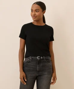 Organic Luxe Stretch Jersey Slim Tee