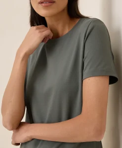 Organic Luxe Stretch Jersey Slim Tee