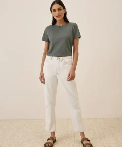 Organic Luxe Stretch Jersey Slim Tee