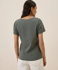 Organic Luxe Stretch Jersey Slim Tee