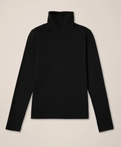 Organic Luxe Stretch Jersey Slim Turtleneck