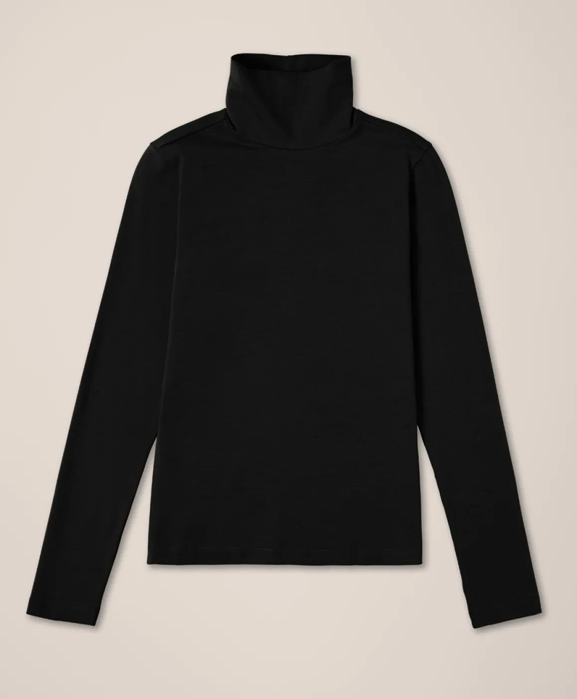Organic Luxe Stretch Jersey Slim Turtleneck