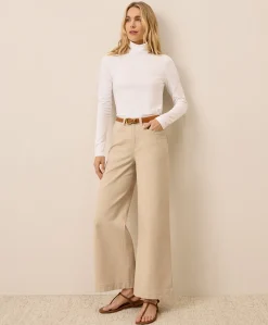 Organic Luxe Stretch Jersey Slim Turtleneck