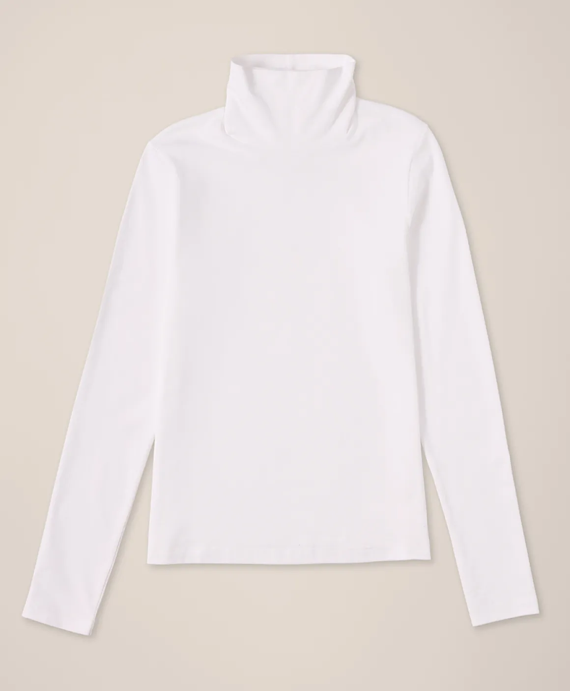 Organic Luxe Stretch Jersey Slim Turtleneck