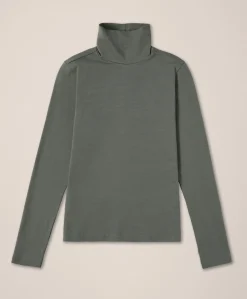Organic Luxe Stretch Jersey Slim Turtleneck