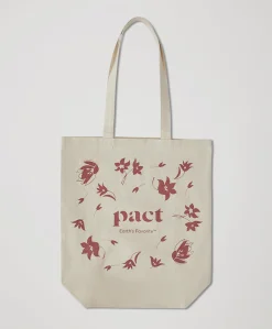 Organic Pact Floral Canvas Tote