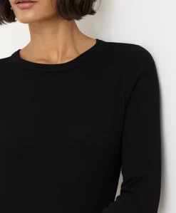Organic Perfect Rib Crewneck Long Sleeve Tee