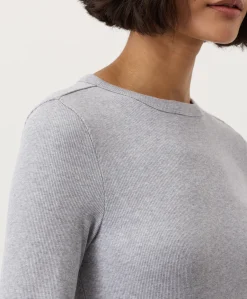 Organic Perfect Rib Crewneck Long Sleeve Tee