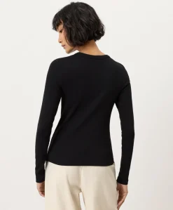 Organic Perfect Rib Crewneck Long Sleeve Tee