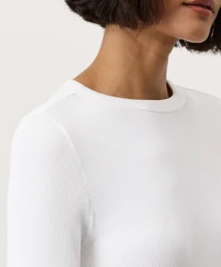 Organic Perfect Rib Crewneck Long Sleeve Tee