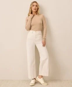 Organic Perfect Rib Crewneck Long Sleeve Tee