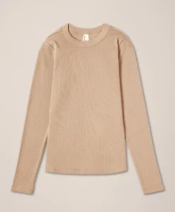 Organic Perfect Rib Crewneck Long Sleeve Tee