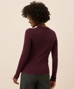Organic Perfect Rib Crewneck Long Sleeve Tee