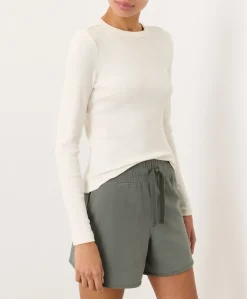 Organic Perfect Rib Crewneck Long Sleeve Tee