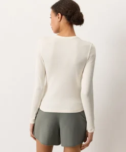 Organic Perfect Rib Crewneck Long Sleeve Tee