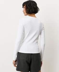Organic Perfect Rib Crewneck Long Sleeve Tee