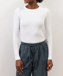 Organic Perfect Rib Crewneck Long Sleeve Tee