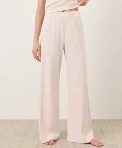 Organic Pointelle Wide Leg Pant