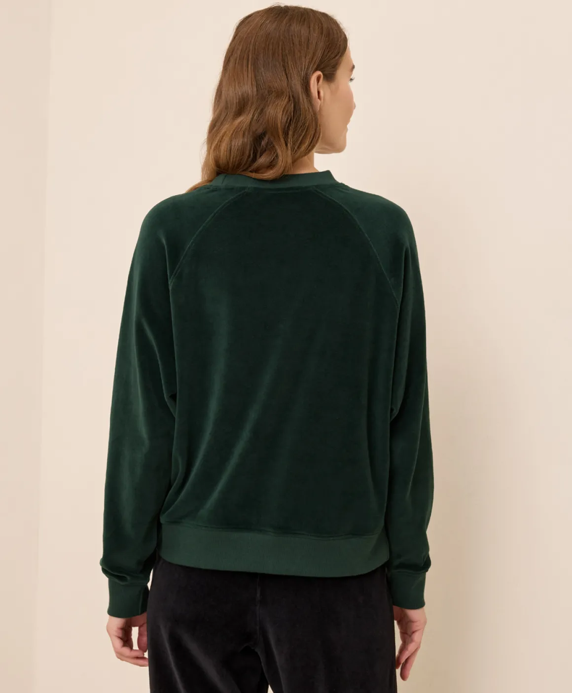 Organic Pure Velour Crew Sweatshirt