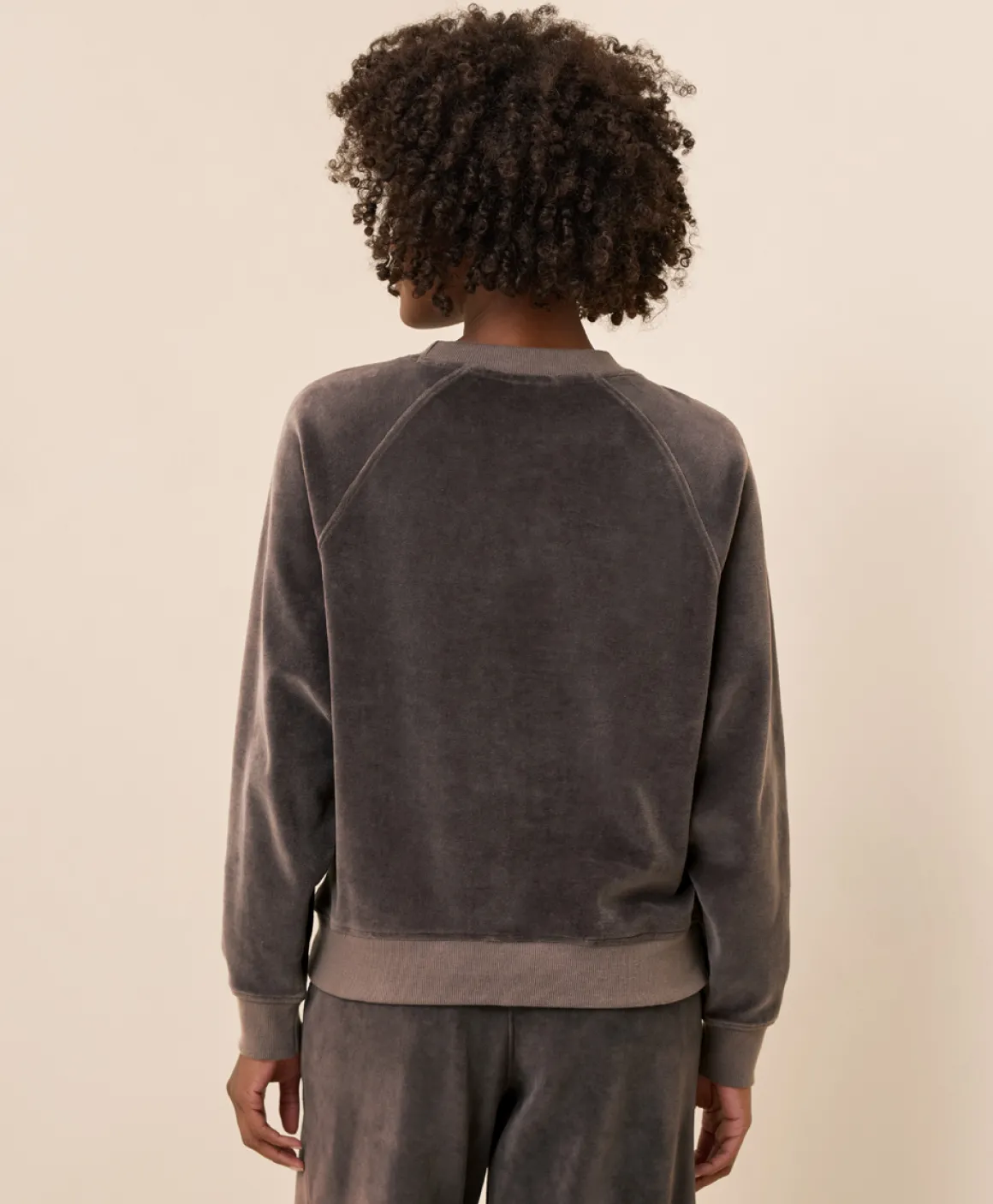 Organic Pure Velour Crew Sweatshirt