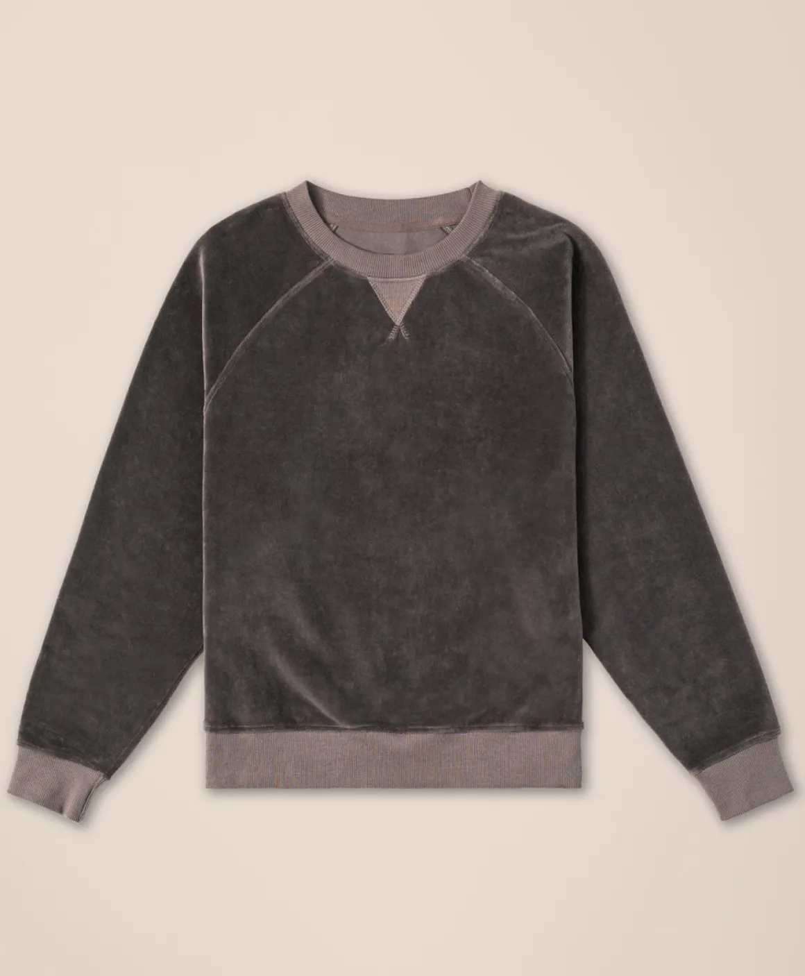 Organic Pure Velour Crew Sweatshirt