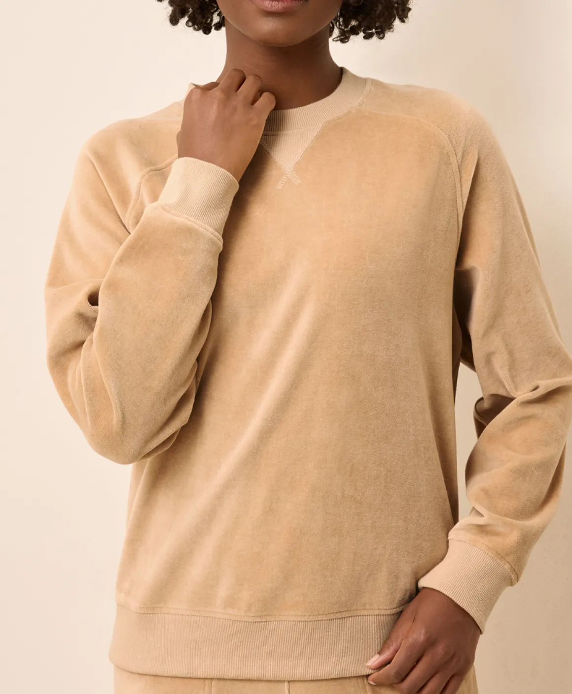 Organic Pure Velour Crew Sweatshirt