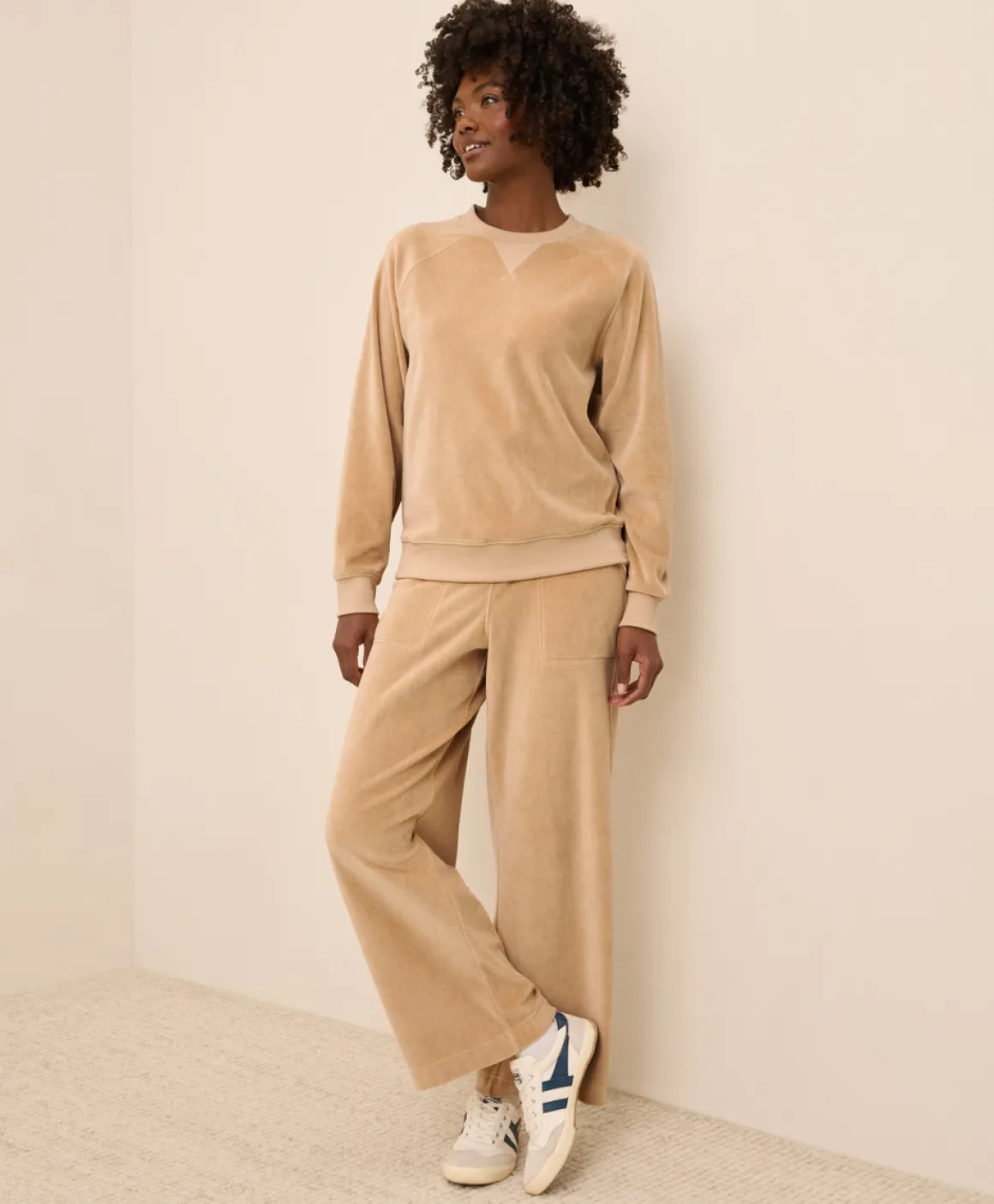 Organic Pure Velour Crew Sweatshirt