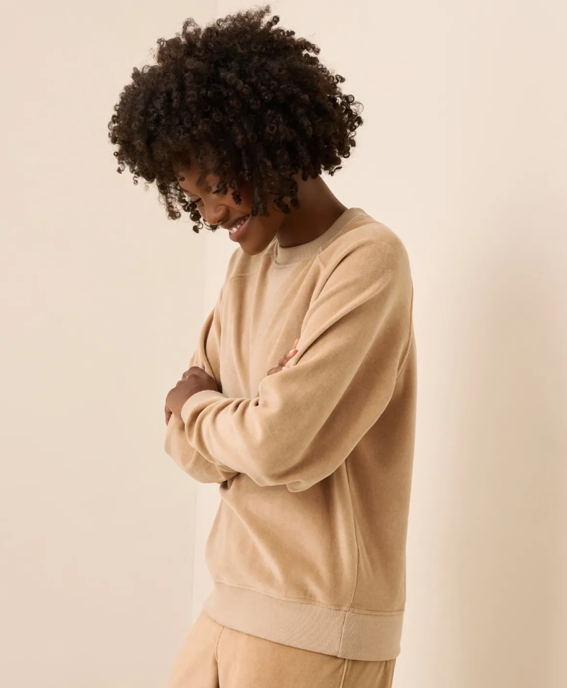 Organic Pure Velour Crew Sweatshirt