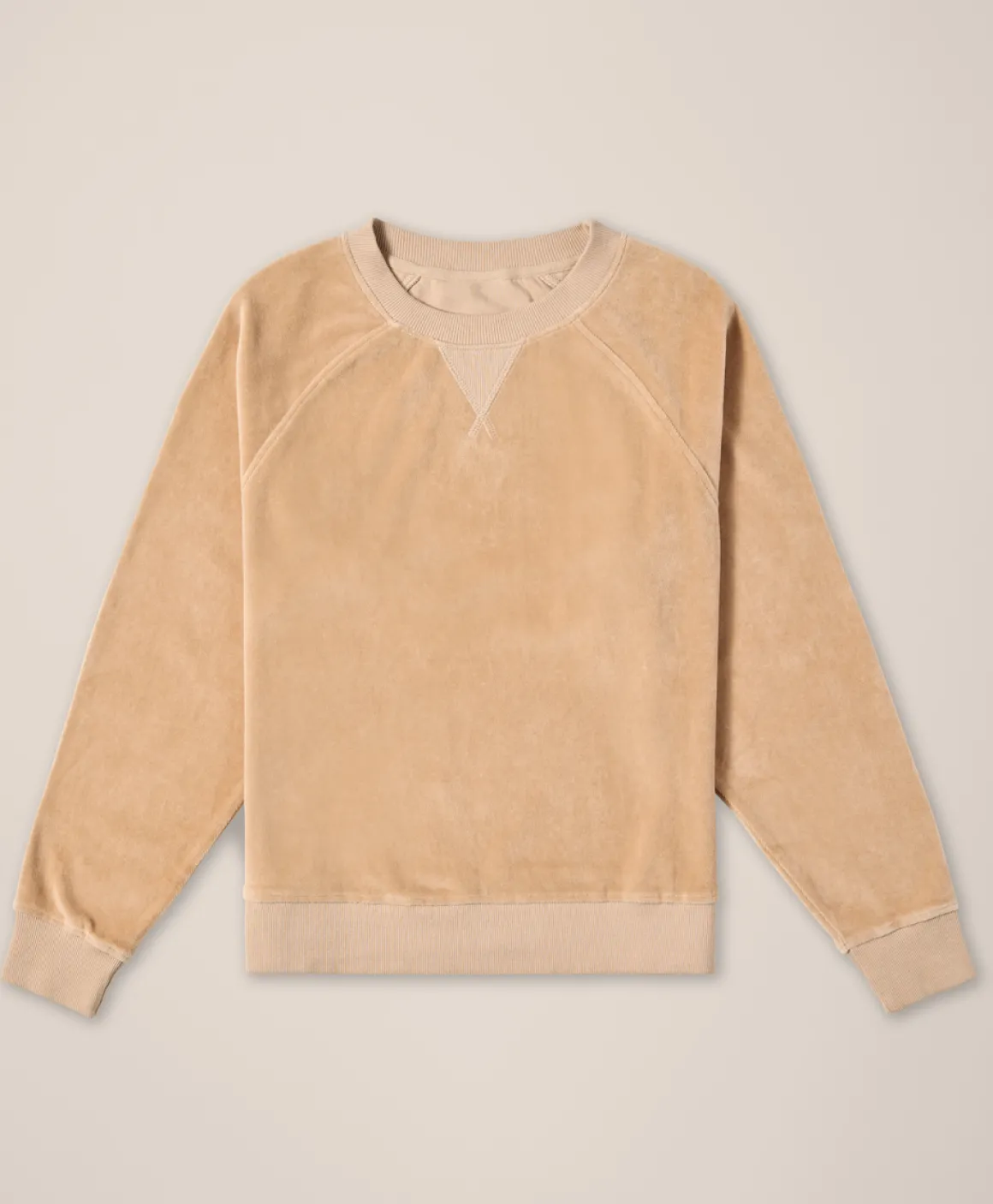 Organic Pure Velour Crew Sweatshirt