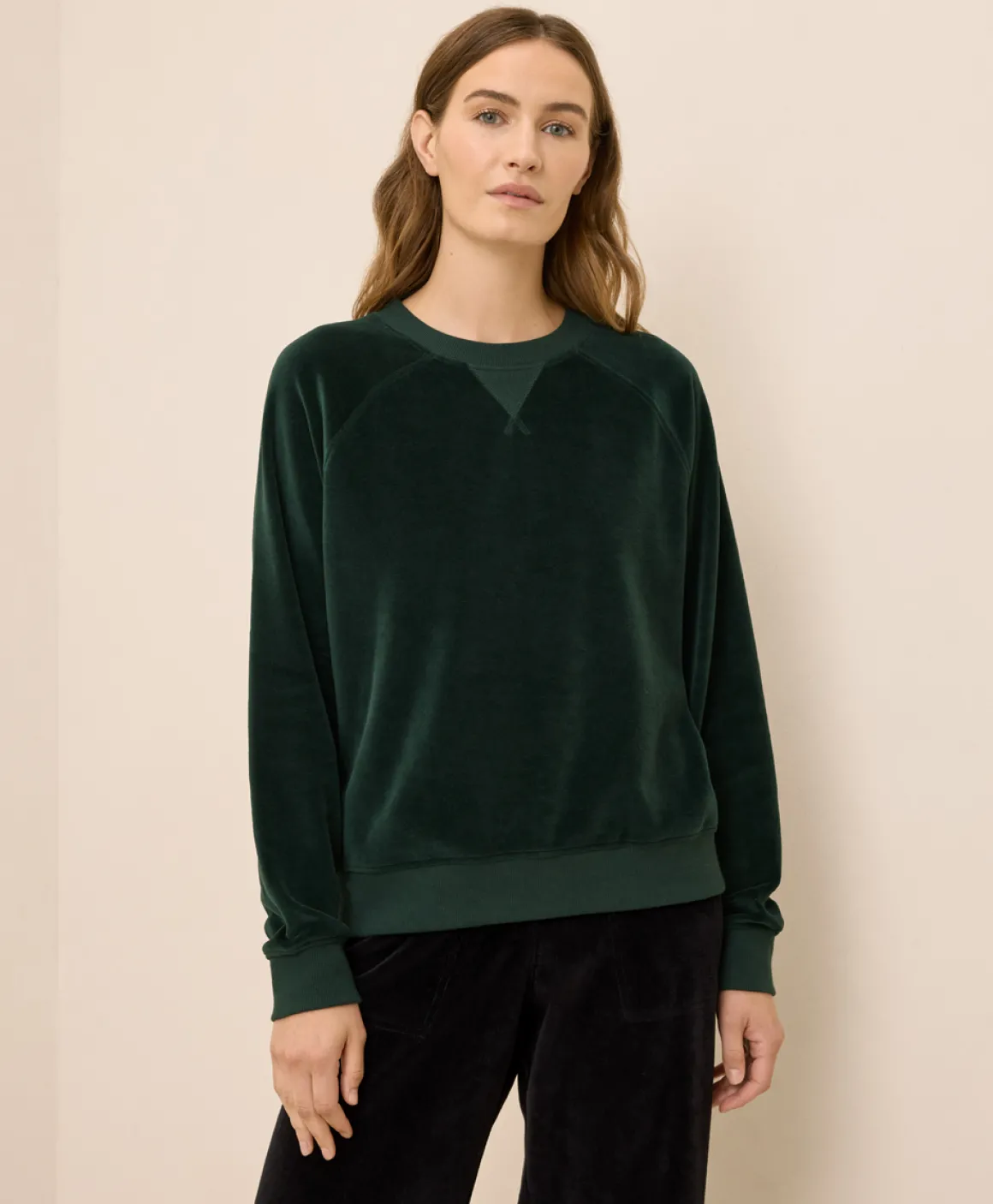 Organic Pure Velour Crew Sweatshirt