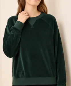 Organic Pure Velour Crew Sweatshirt