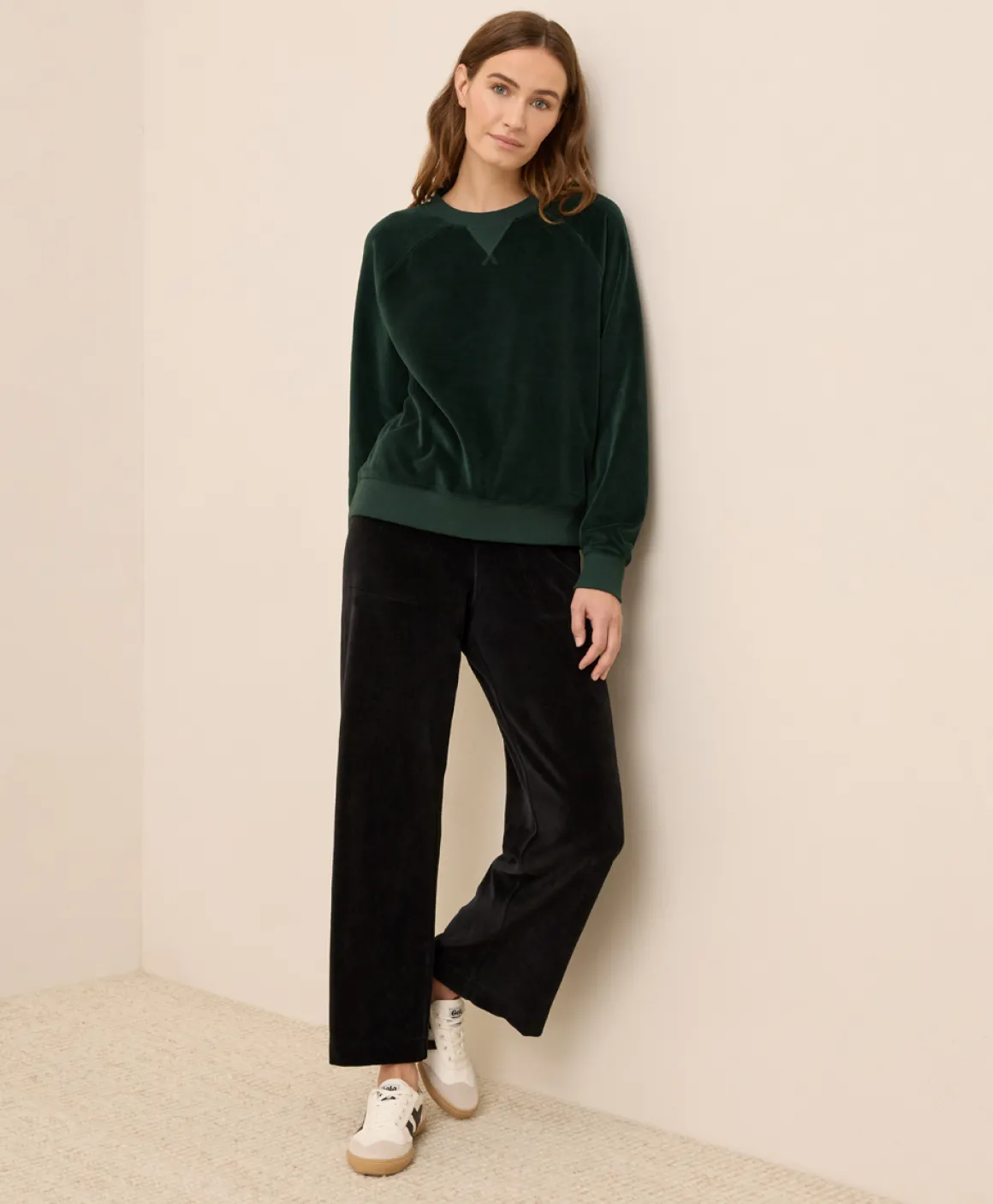 Organic Pure Velour Crew Sweatshirt
