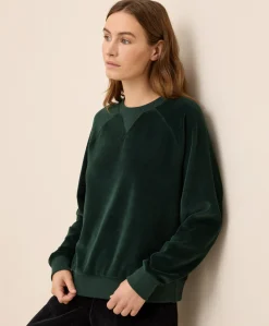 Organic Pure Velour Crew Sweatshirt
