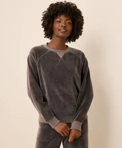 Organic Pure Velour Crew Sweatshirt