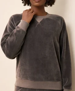Organic Pure Velour Crew Sweatshirt