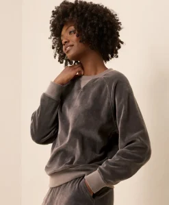 Organic Pure Velour Crew Sweatshirt