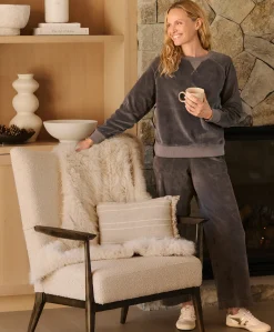 Organic Pure Velour Crew Sweatshirt