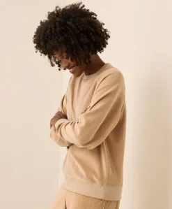 Organic Pure Velour Crew Sweatshirt
