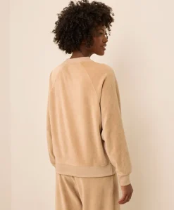 Organic Pure Velour Crew Sweatshirt