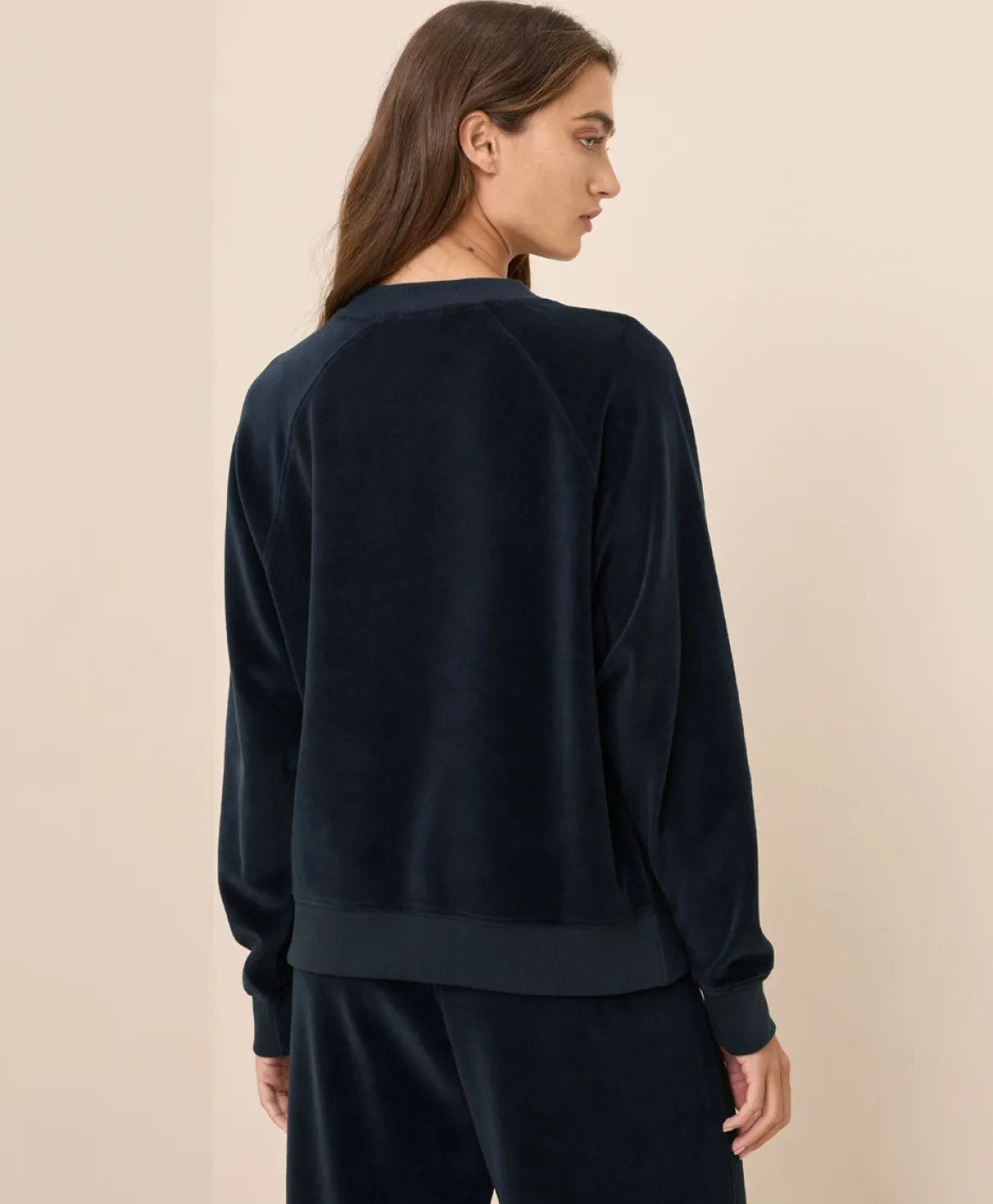Organic Pure Velour Crew Sweatshirt