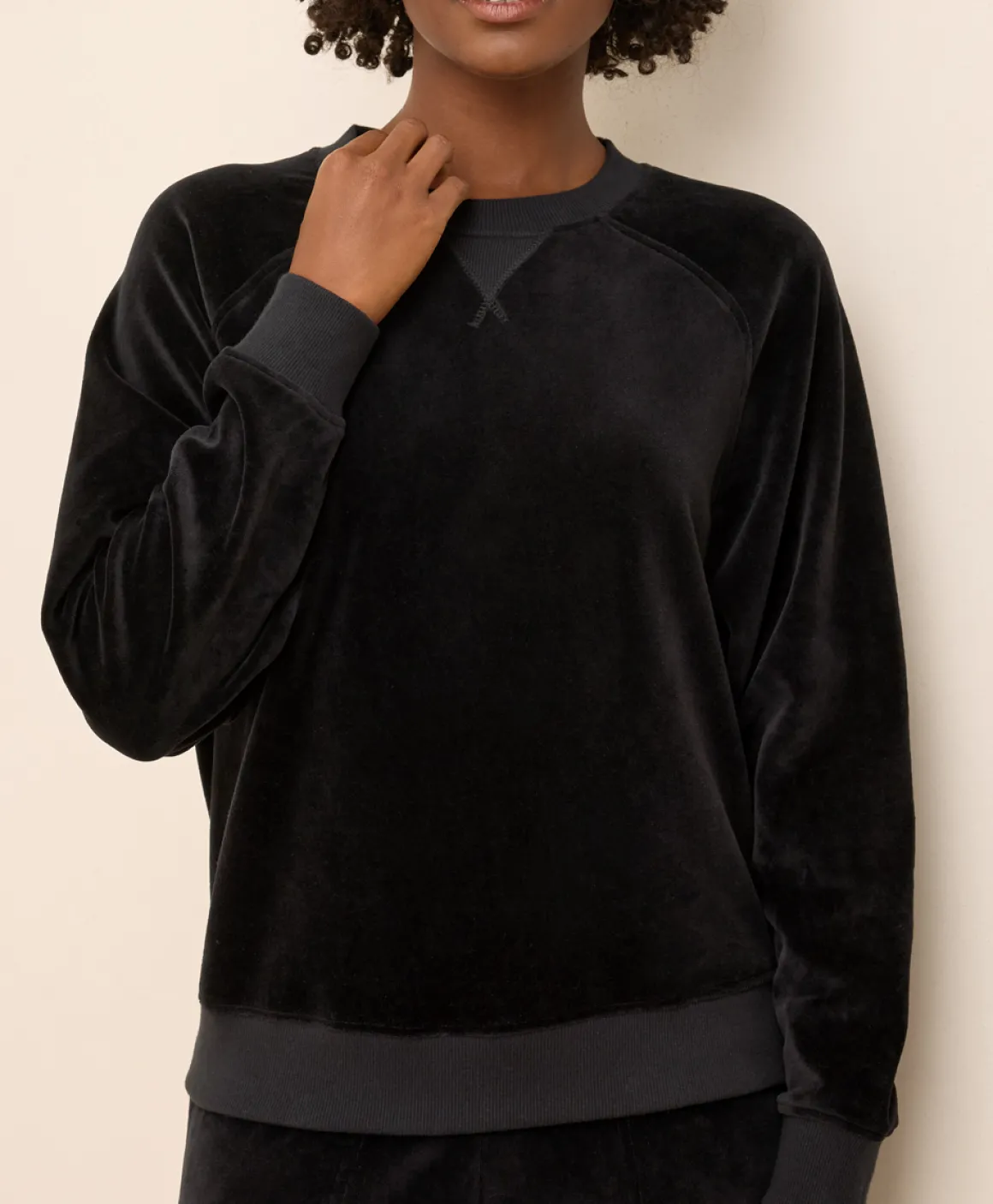 Organic Pure Velour Crew Sweatshirt