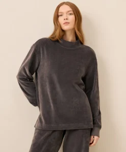 Organic Pure Velour Mock Tunic