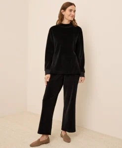 Organic Pure Velour Mock Tunic