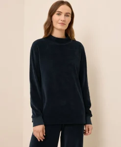 Organic Pure Velour Mock Tunic