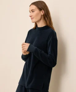 Organic Pure Velour Mock Tunic