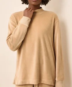 Organic Pure Velour Mock Tunic