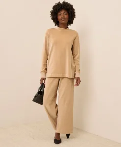 Organic Pure Velour Mock Tunic